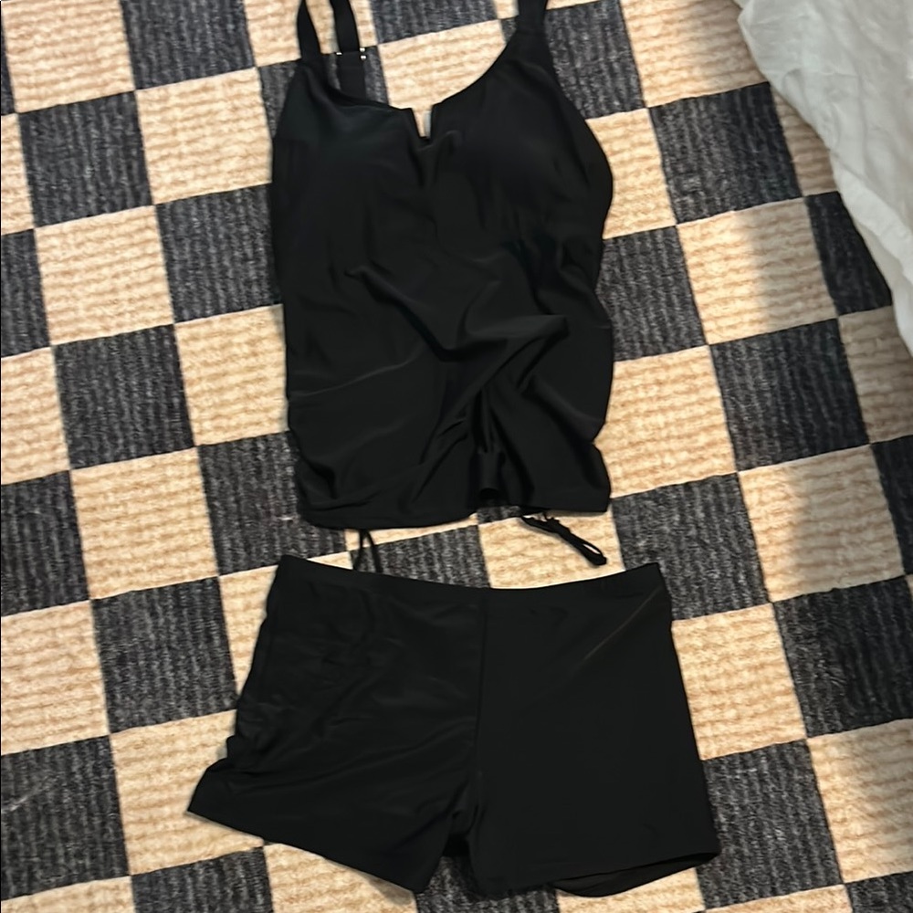 Black Tankini Set